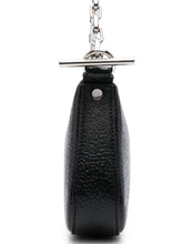 Alexander McQueen T-Bar Leather Mini Clutch Bag Black