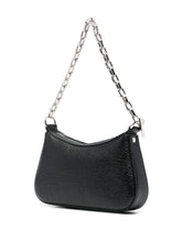 Alexander McQueen T-Bar Leather Mini Clutch Bag Black