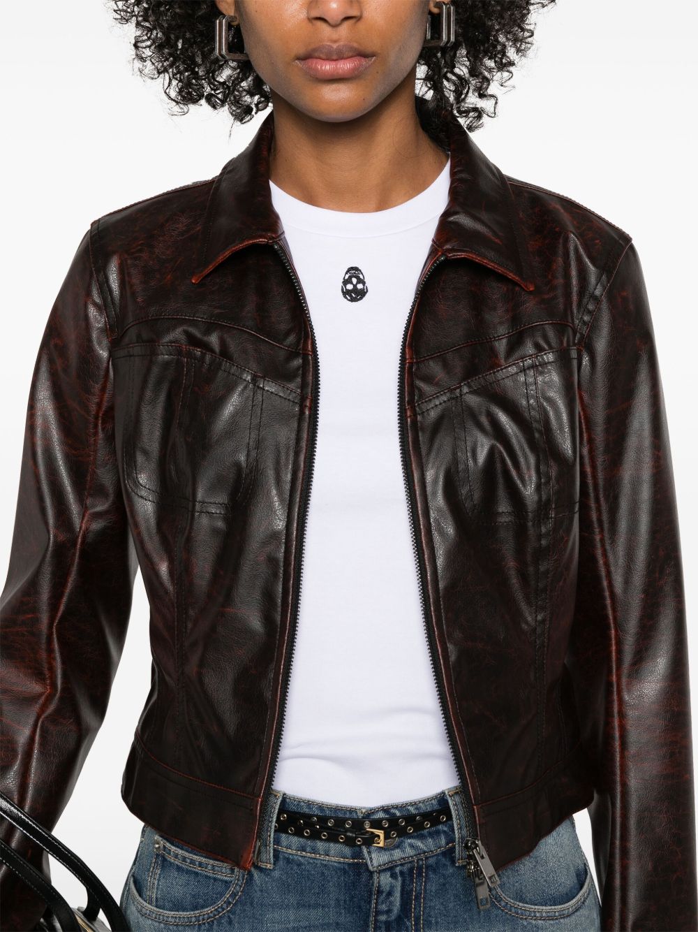 Alexander Mcqueen Cut & Sew Skull-Embroidered Cotton T-Shirt White