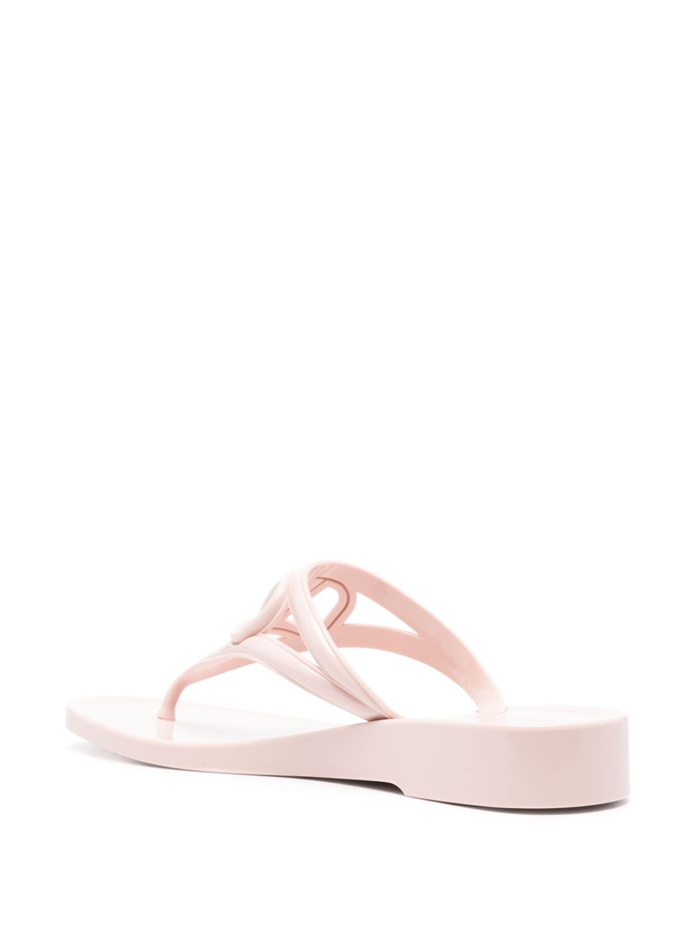 Valentino Garavani VLogo Signature Light Pink Thong Sandals Pink