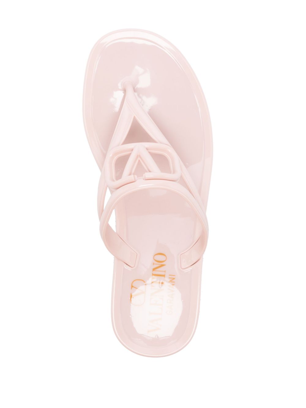 Valentino Garavani VLogo Signature Light Pink Thong Sandals Pink