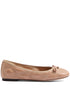Valentino Garavani Quilted Nappa Ballerina Flats with VLogo Bow Pink