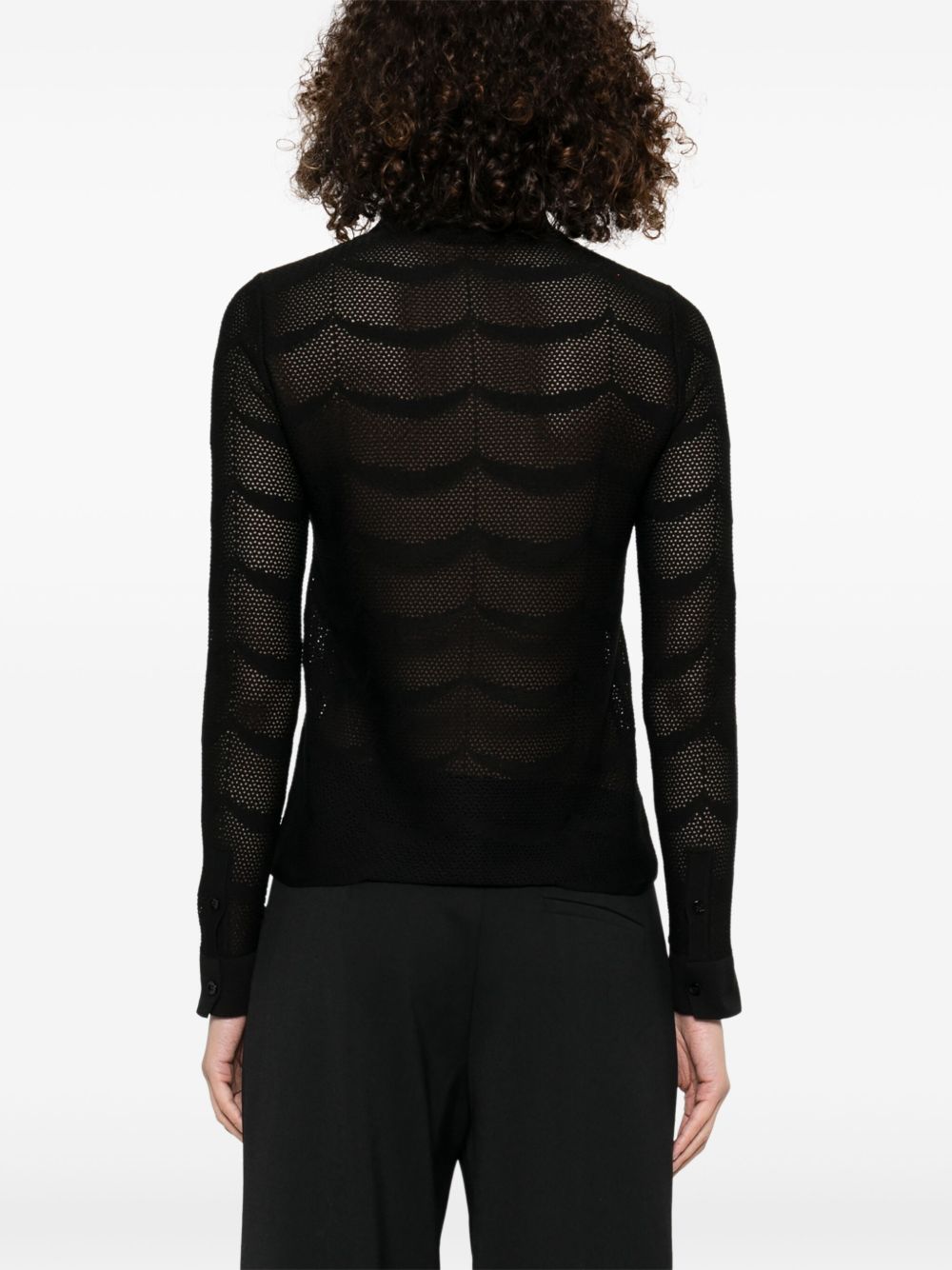 Tom Ford Cotton and Silk Classic Shirt Black