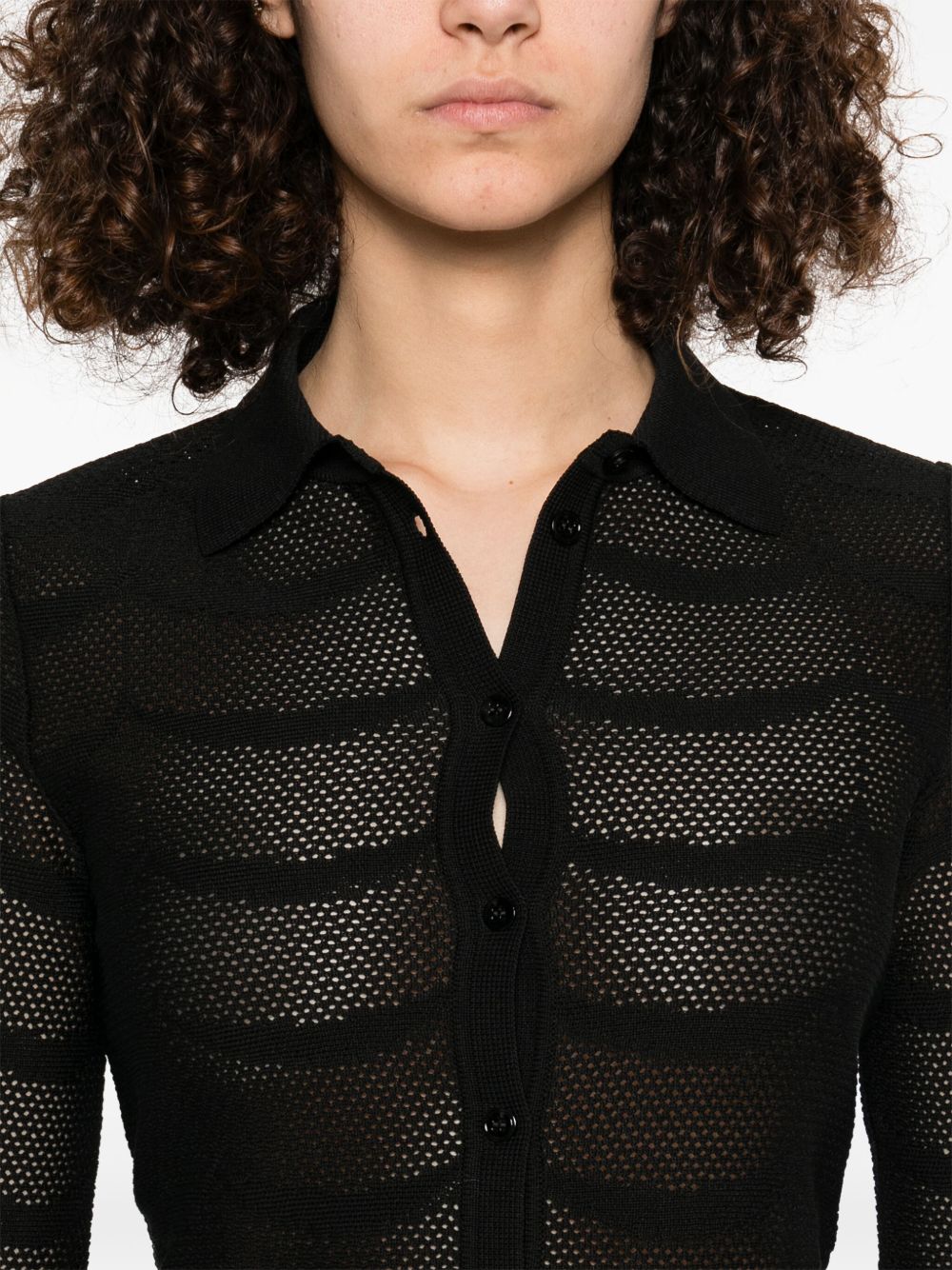 Tom Ford Cotton and Silk Classic Shirt Black