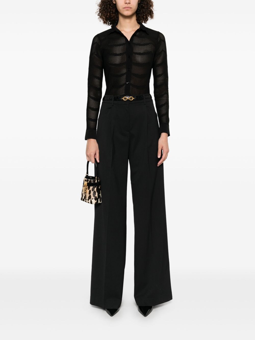 Tom Ford Cotton and Silk Classic Shirt Black