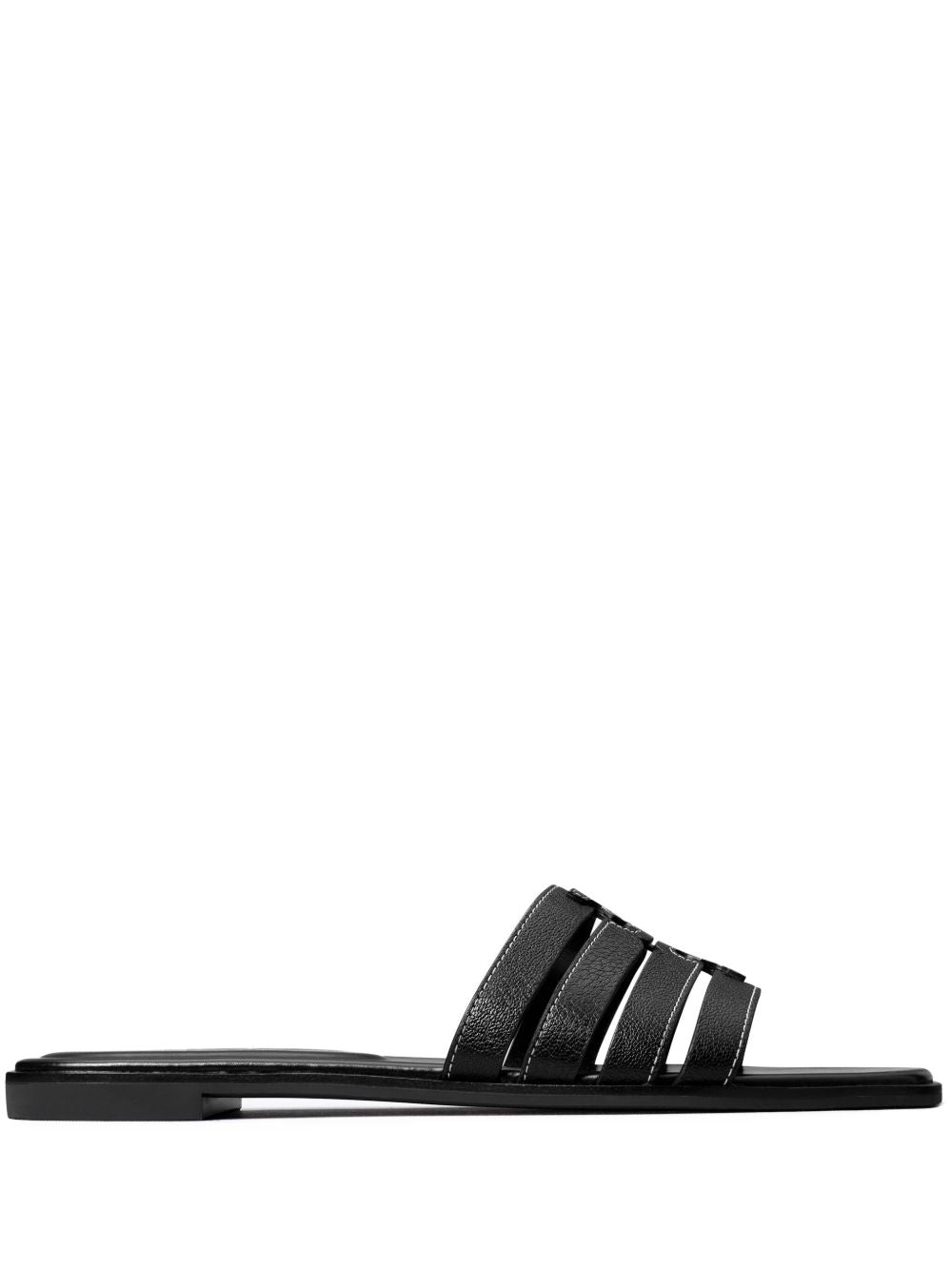 Tory Burch Ines Leather Slides Black