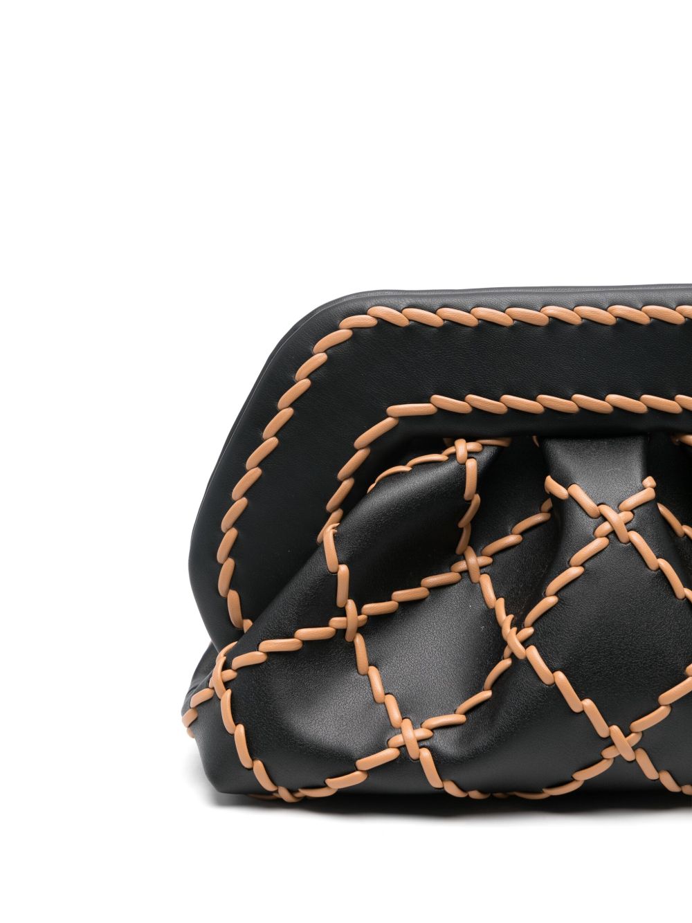 Themoiré Bamboo Tia clutch Bag Black