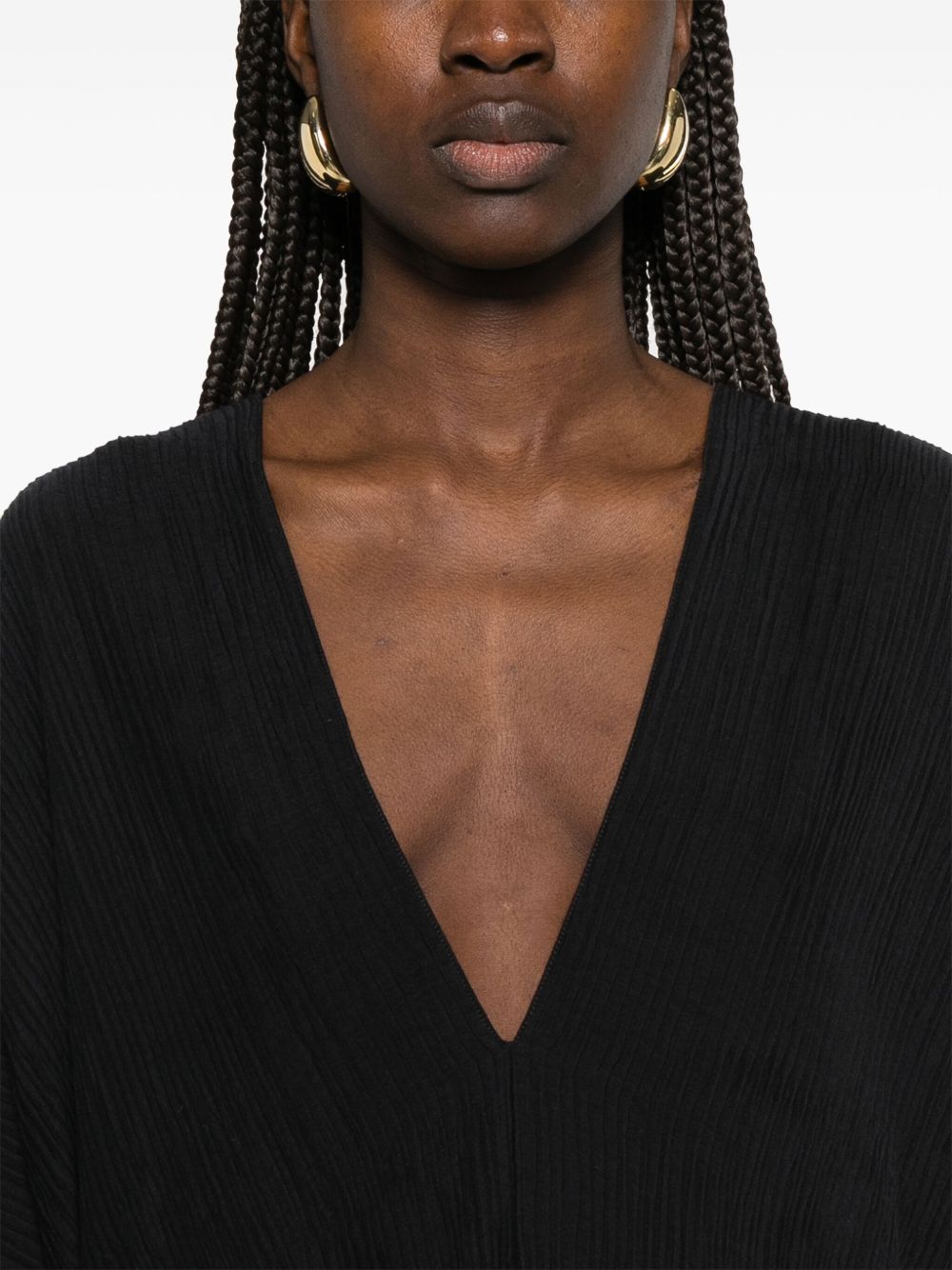 Taller Marmo Pre Rio Maggiore V-Back Kaftan Dress Black