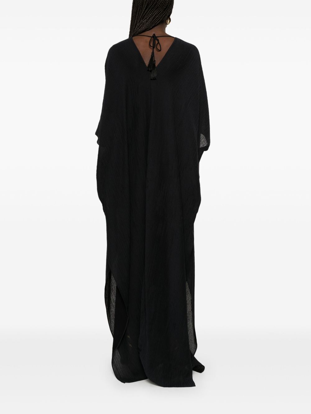 Taller Marmo Pre Rio Maggiore V-Back Kaftan Dress Black