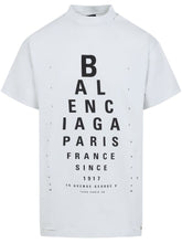 Balenciaga Oversized Mock Neck Cotton T-Shirt White White