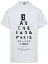 Balenciaga Oversized Mock Neck Cotton T-Shirt White White