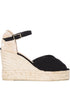 Castaner Bianca Woven-Raffia Espadrilles Black