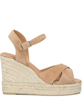 Castaner Blaudell Raffia Wedge Espadrilles Camel