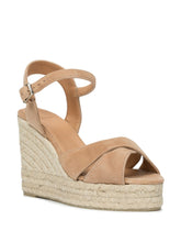Castaner Blaudell Raffia Wedge Espadrilles Camel
