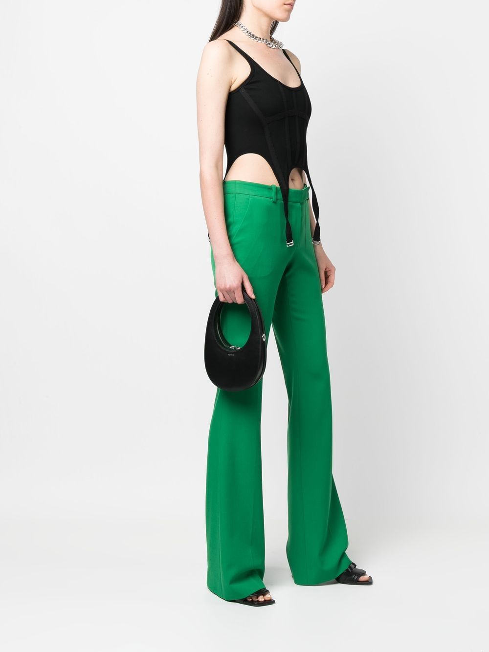 Coperni Swipe Mini Bag in Black Calf Leather