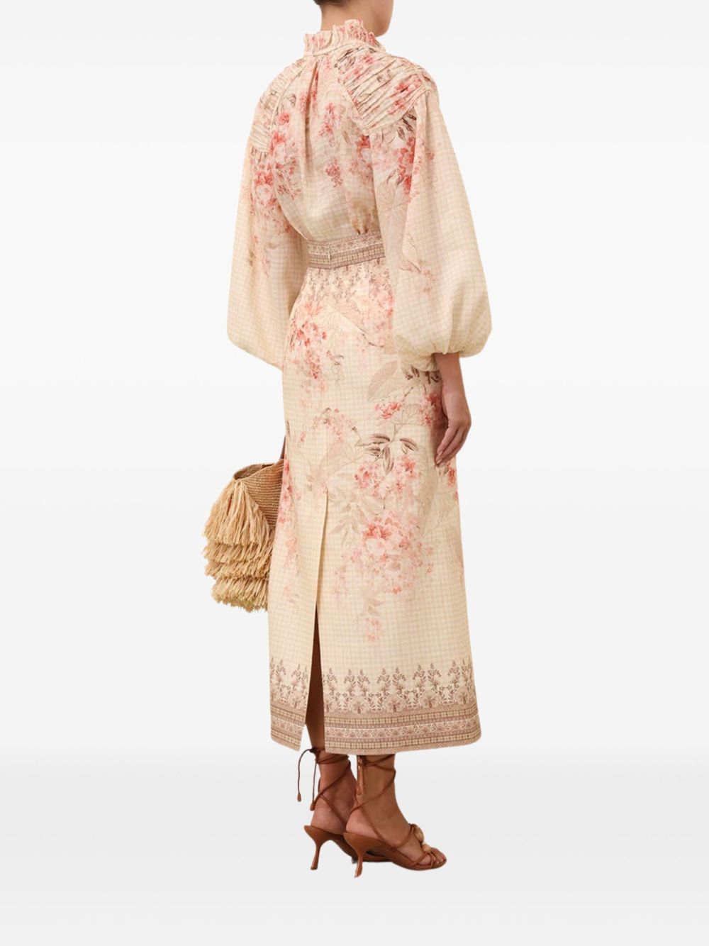 Zimmermann Floral Print Illuminate Blouse Beige