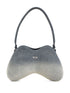 Diesel Double-D Denim Shoulder Bag Clear Blue