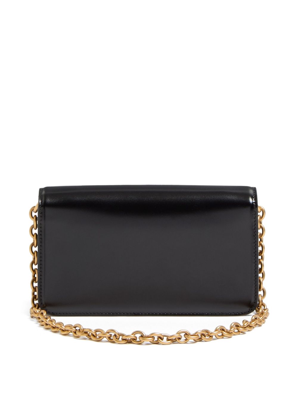 Valentino Garavani VLogo Signature Vain Small Leather Shoulder Bag Black