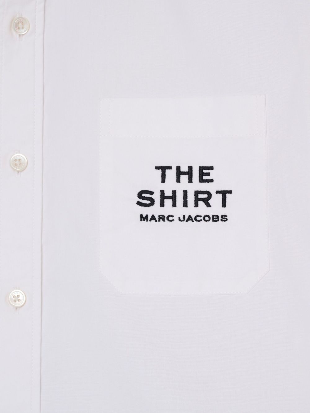 Marc Jacobs Cropped Cotton Shirt White White