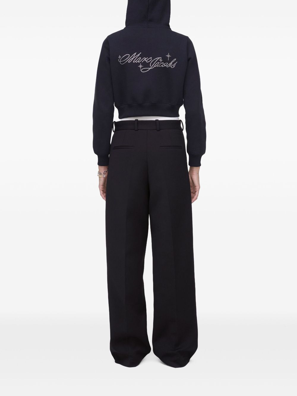 Marc Jacobs Embellished Hooded Sweatshirt Black