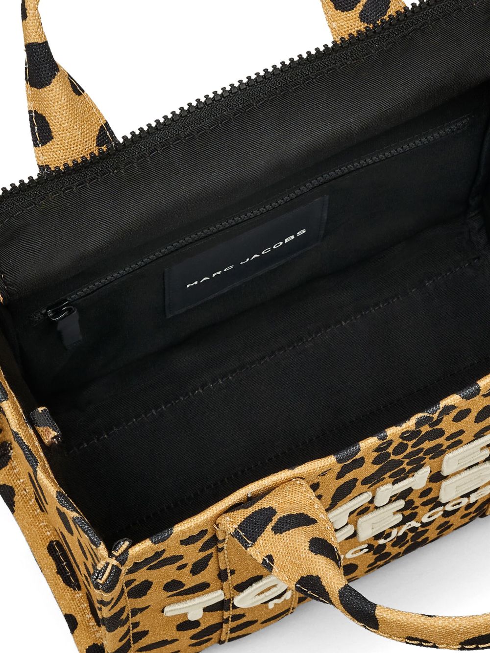 Marc Jacobs Cheetah Small Canvas Tote Bag Brown