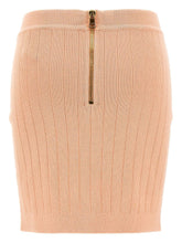 Balmain knitted mini skirt powder