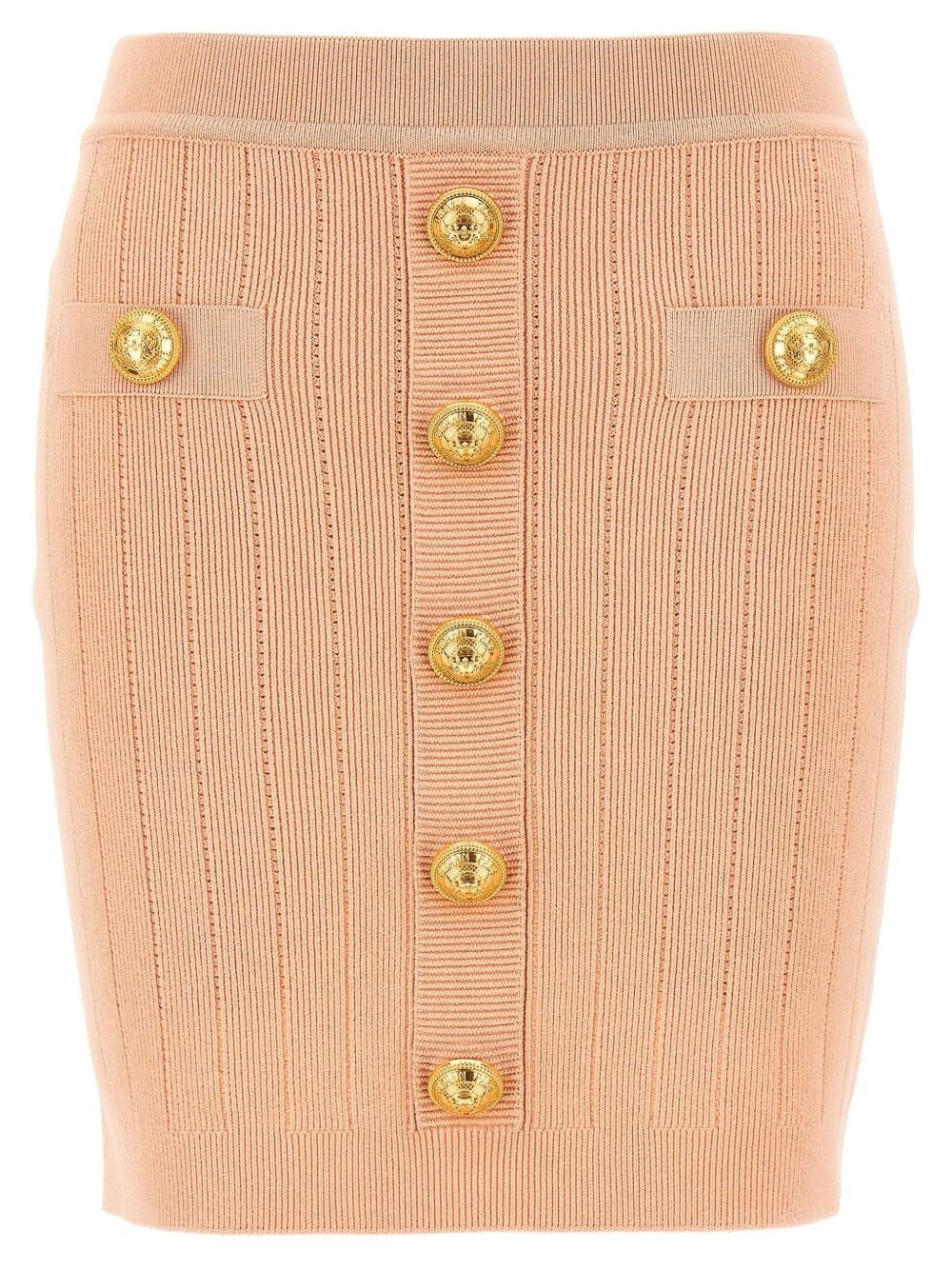 Balmain knitted mini skirt powder