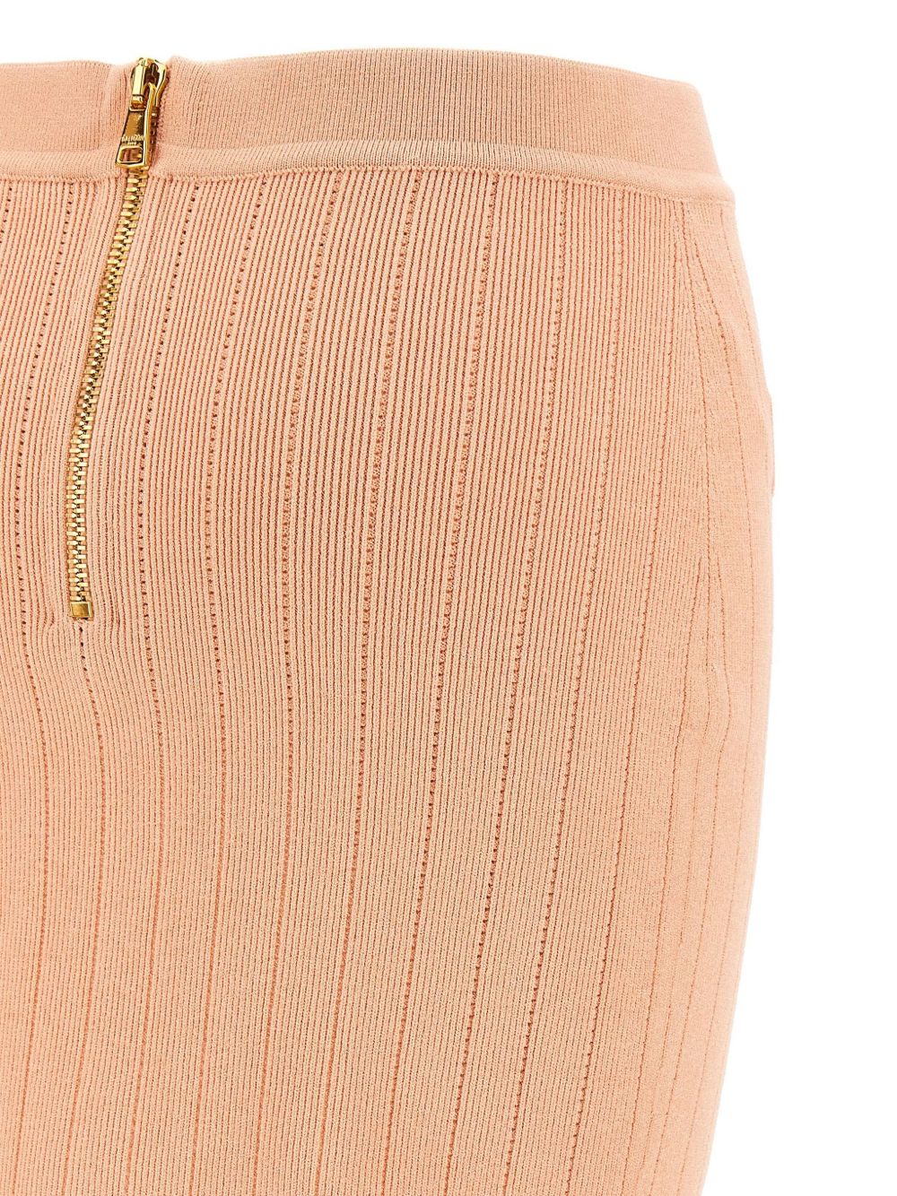 Balmain knitted mini skirt powder