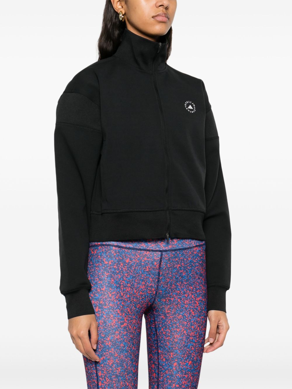 Adidas By Stella McCartney Logo Knitted Track Jacket Black