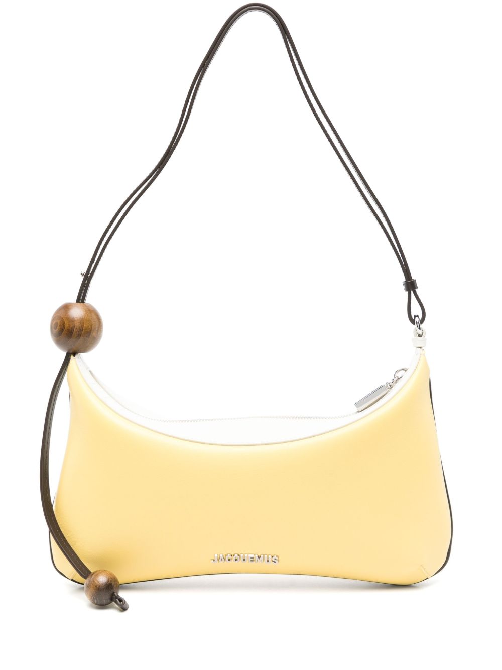 JACQUEMUS The large Bisou Perle Shoulder Bag Yellow