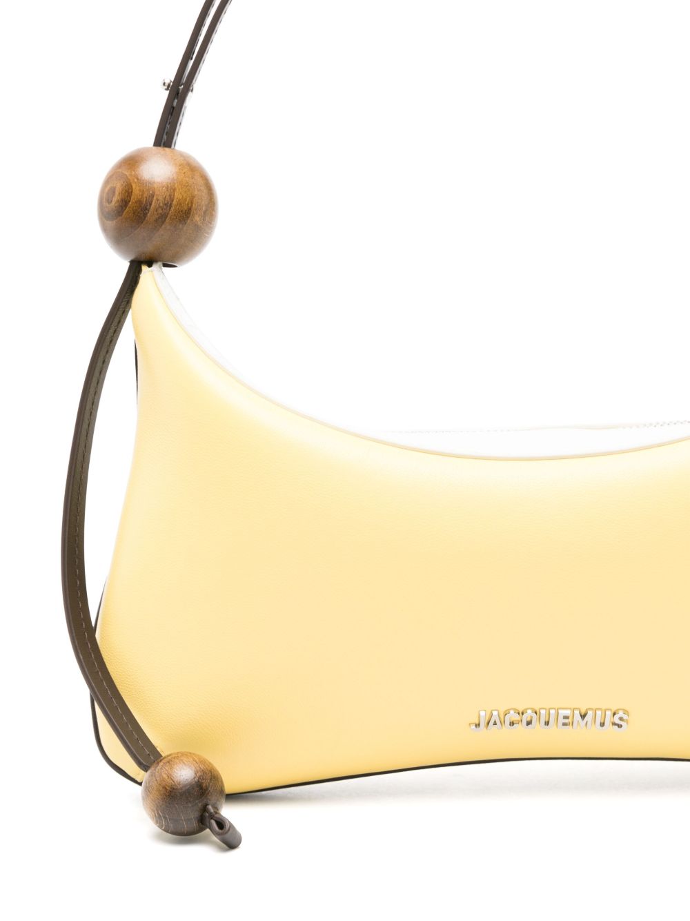 JACQUEMUS The large Bisou Perle Shoulder Bag Yellow