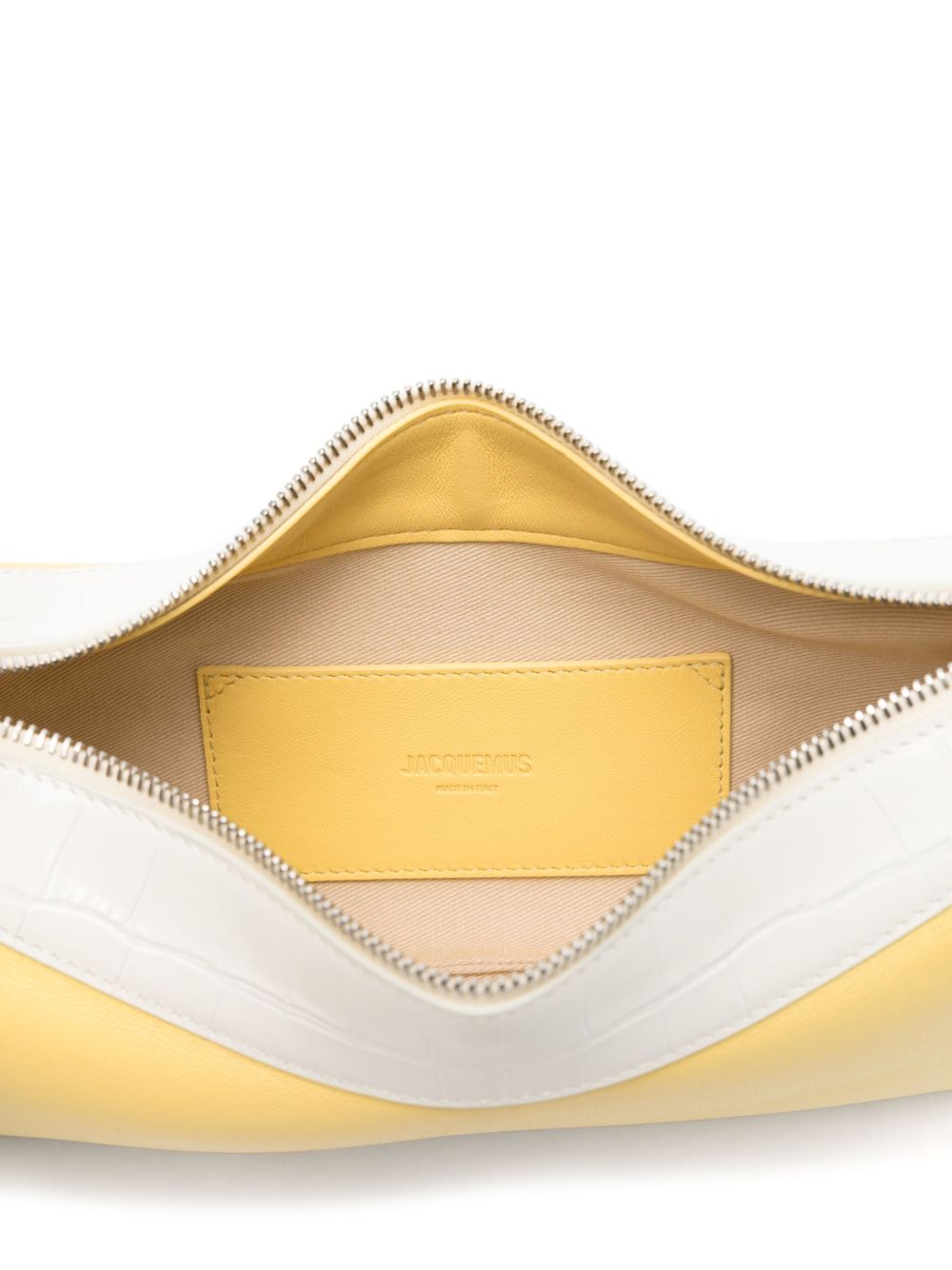 JACQUEMUS The large Bisou Perle Shoulder Bag Yellow
