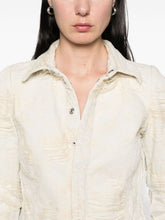 Diesel Denim Cotton Distressed Shirt Grey