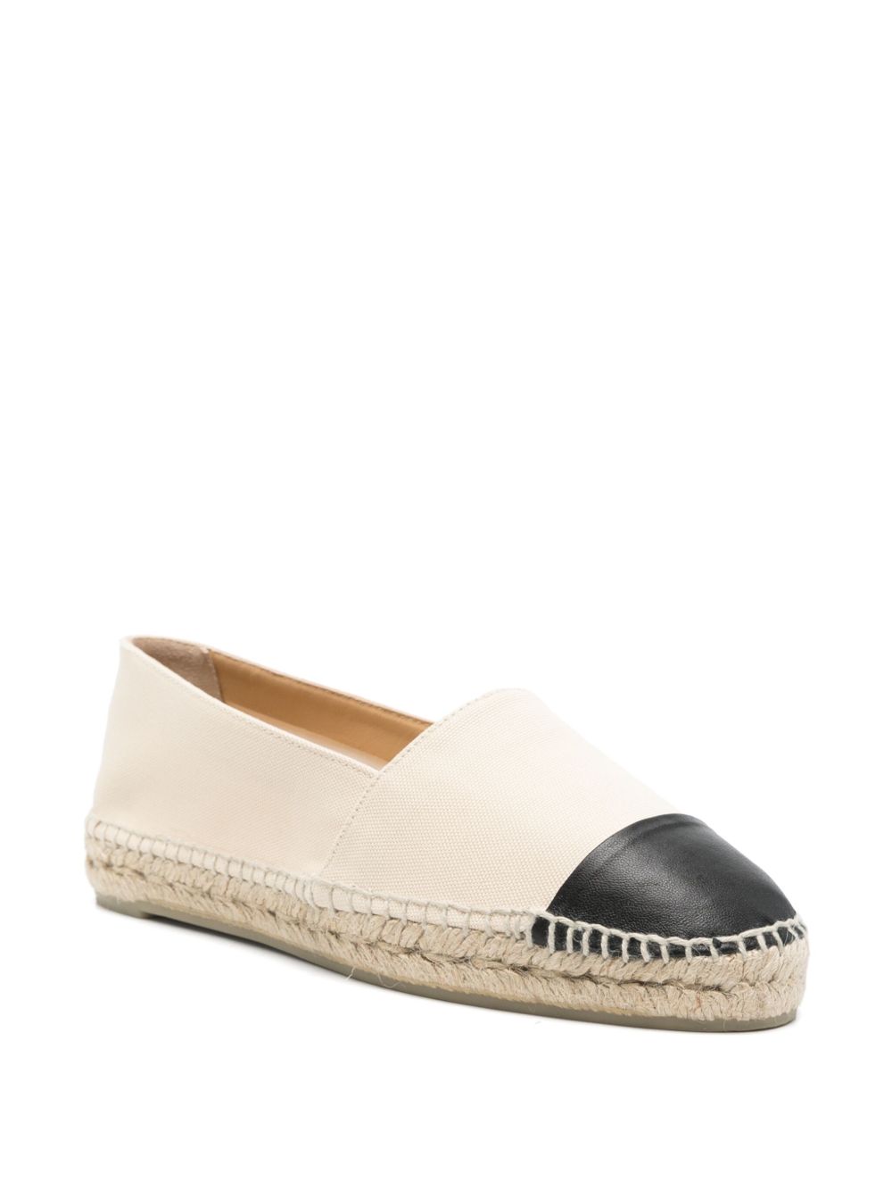 Castaner Katty Canvas Espadrilles Flats Light Beige