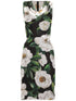 Dolce & Gabbana Floral Print Chiffon Midi Dress