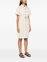 Woolrich Dresses Belted Shirt Dress Beige