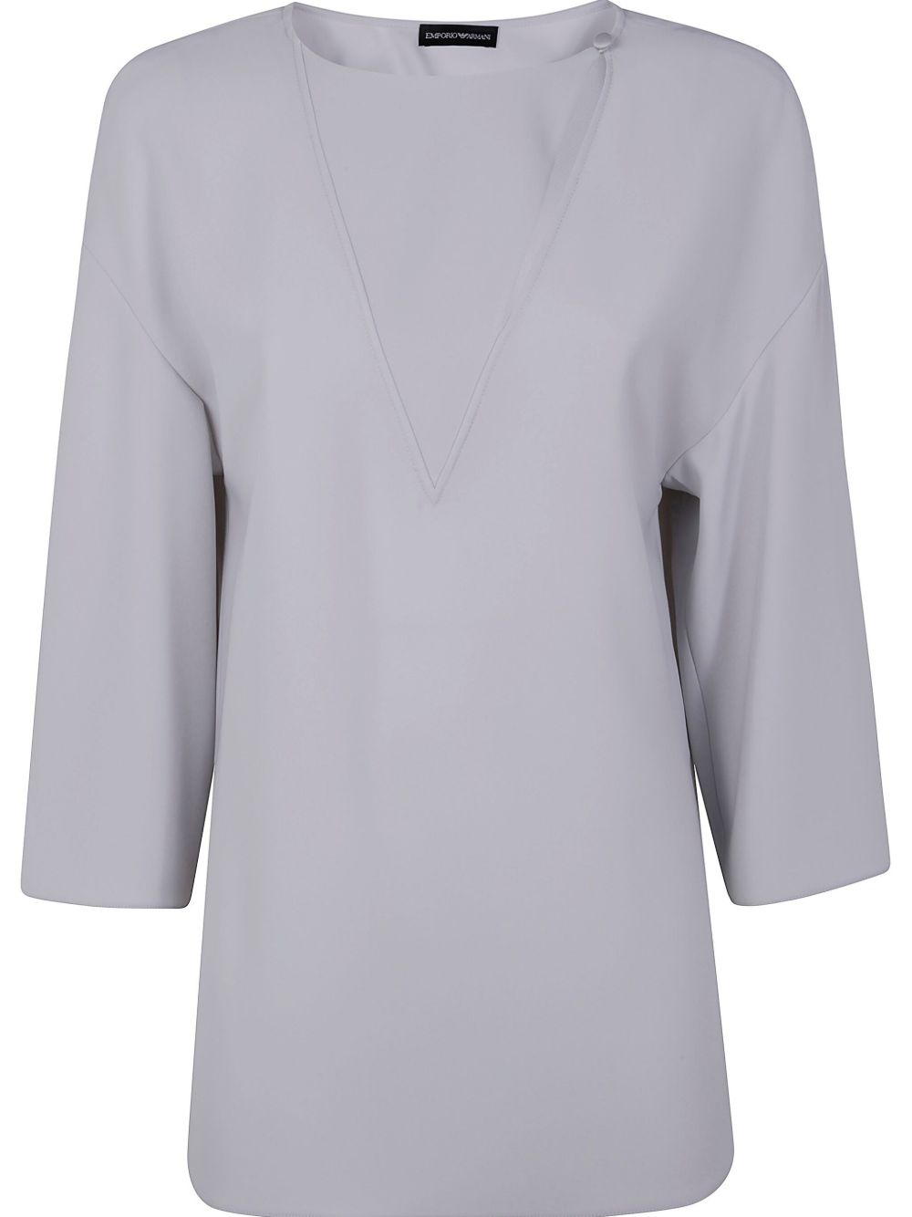 Emporio Armani Side-Slit Blouse Grey