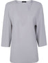 Emporio Armani Side-Slit Blouse Grey