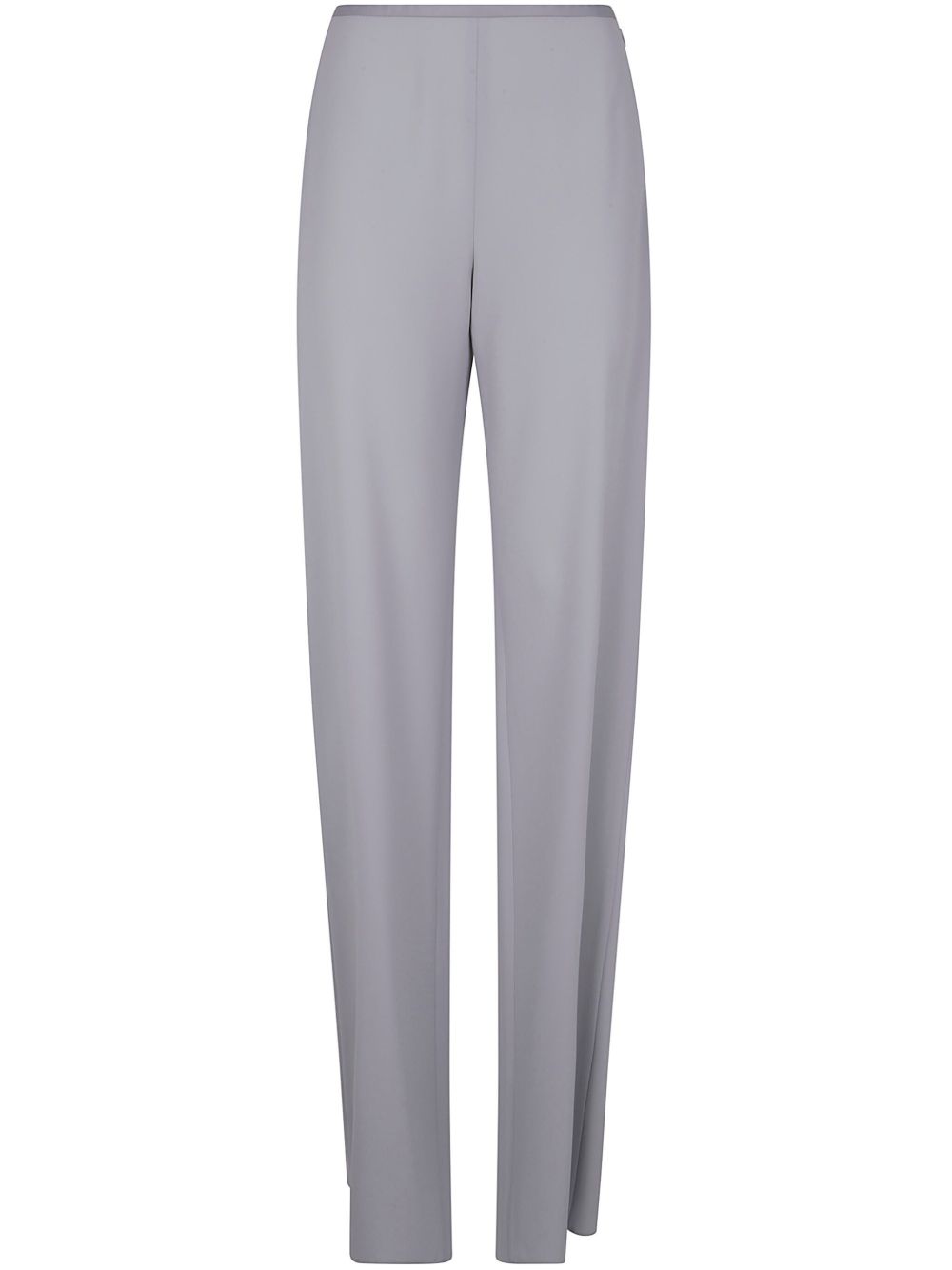 Emporio Armani Cady-Texture Palazzo Trouser Grey