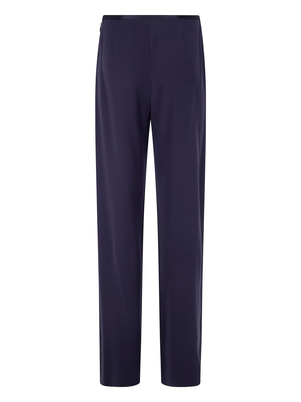 Emporio Armani Satin-Trim Trousers Blue