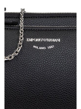 Emporio Armani mini Deer-Print Double Crossbody Bag Black