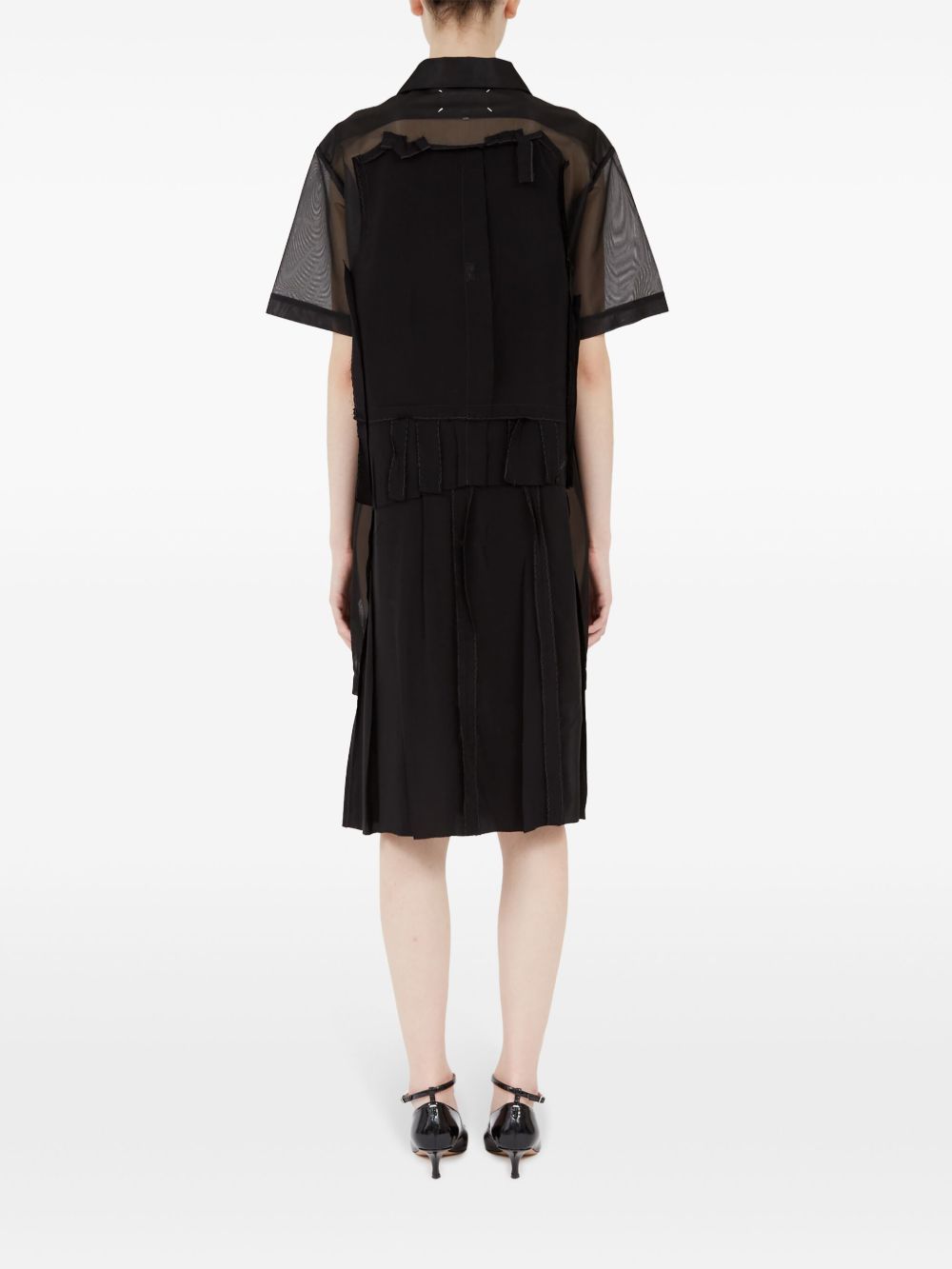 Maison Margiela Layered Midi Dresses Black