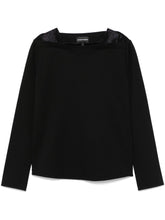 Emporio Armani Crystal-Embellished Sweater Black