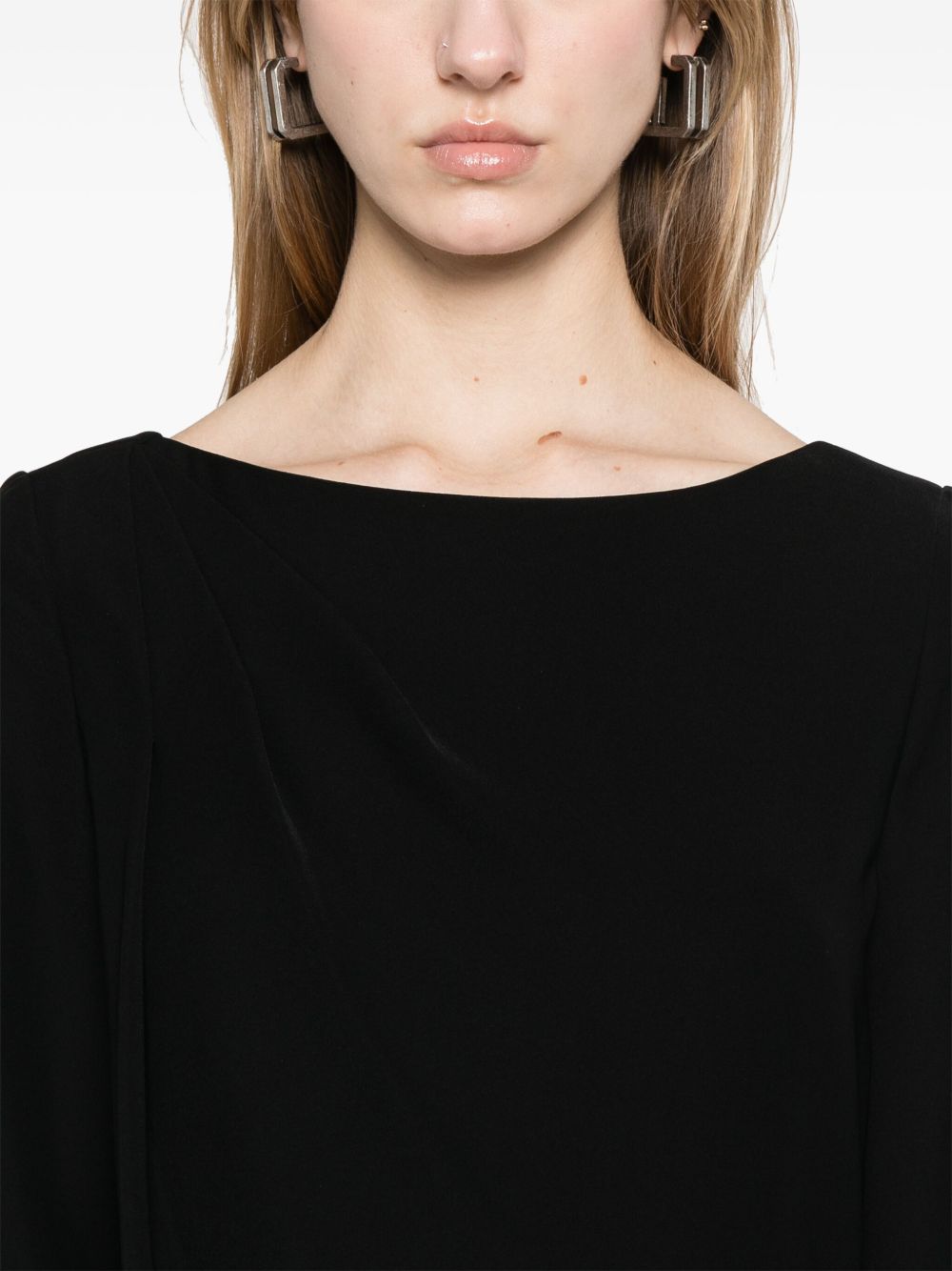 Emporio Armani Technical Cady Dress Black