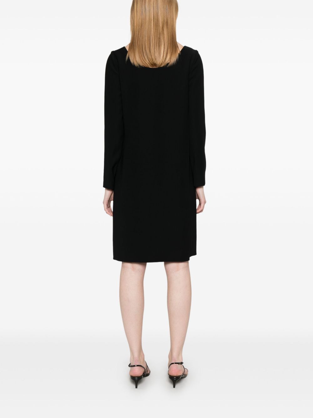 Emporio Armani Technical Cady Dress Black