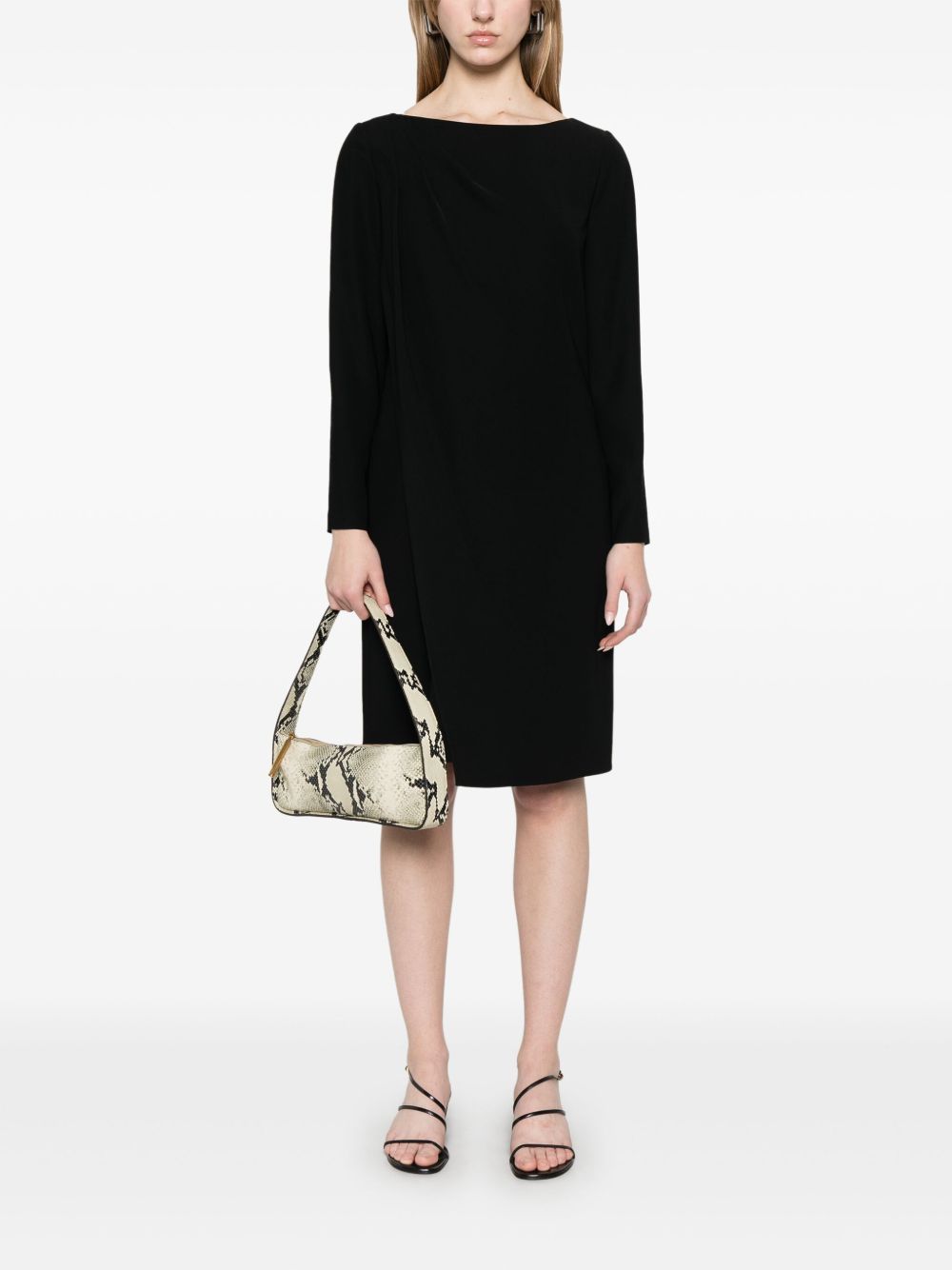 Emporio Armani Technical Cady Dress Black