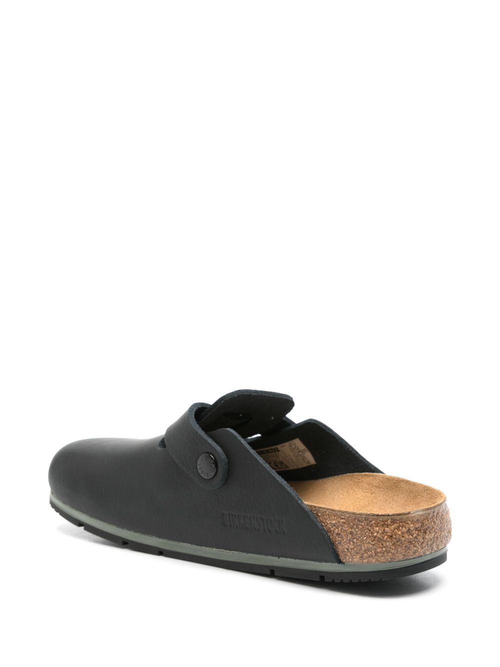Birkenstock Boston Pro 2.0 Leather Slides Black