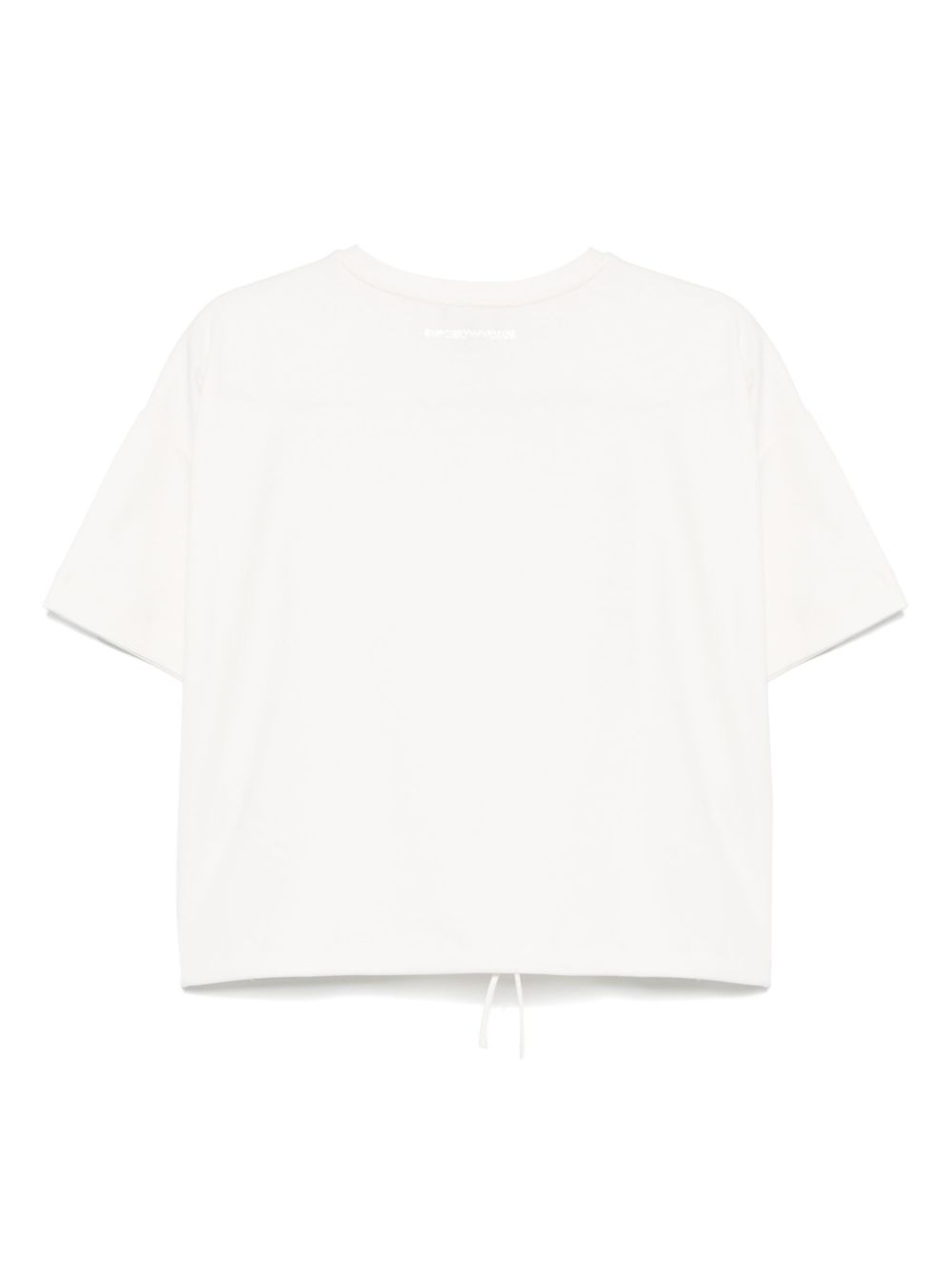 Emporio Armani Cropped T-shirts avec logo White