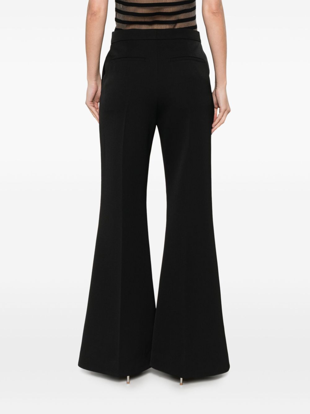 Givenchy Wool Flared Trousers Black
