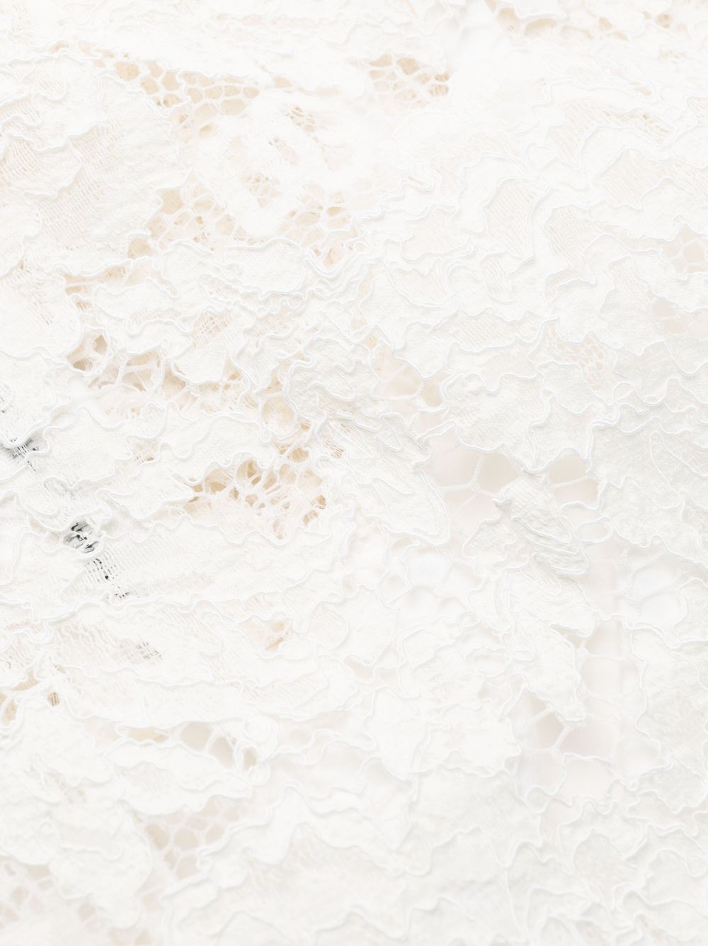 Dolce & Gabbana Guipure Lace Sleeveless Mini Dress White